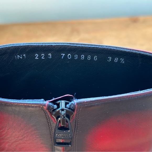 Alexander McQueen Punk Boot (Women) Red/silver - Picture 9 of 14